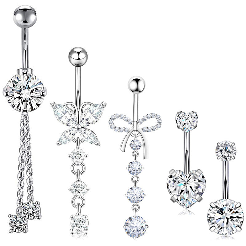 5-Piece Set of Navel Rings