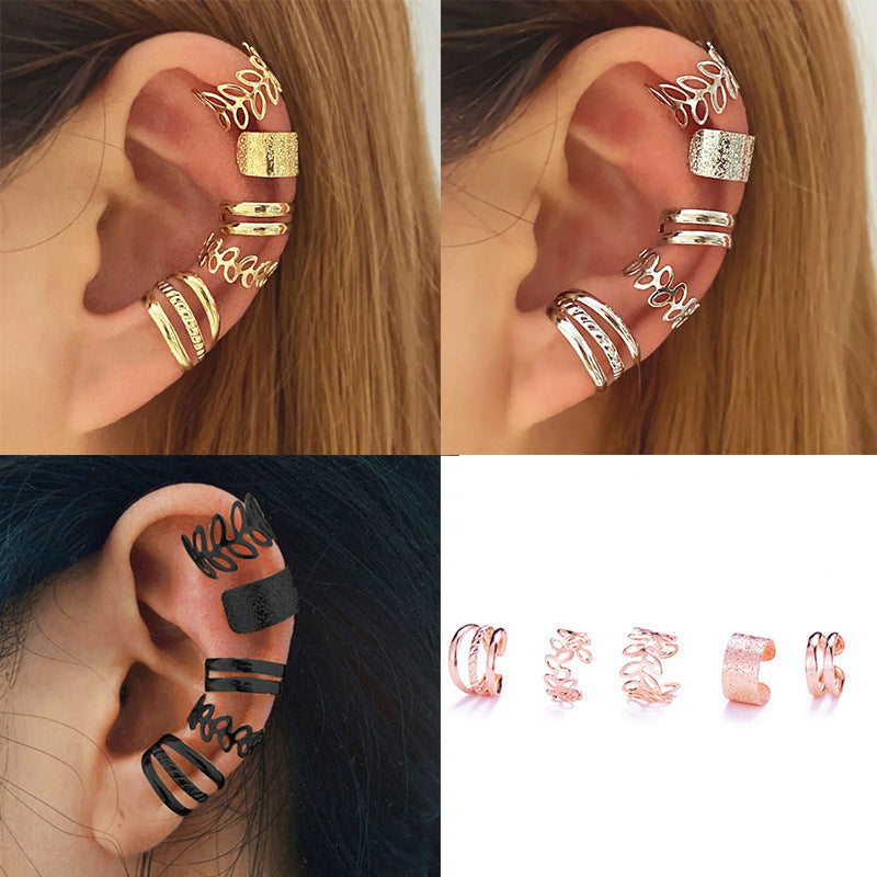 Arabic trendy 5-piece ear clip
